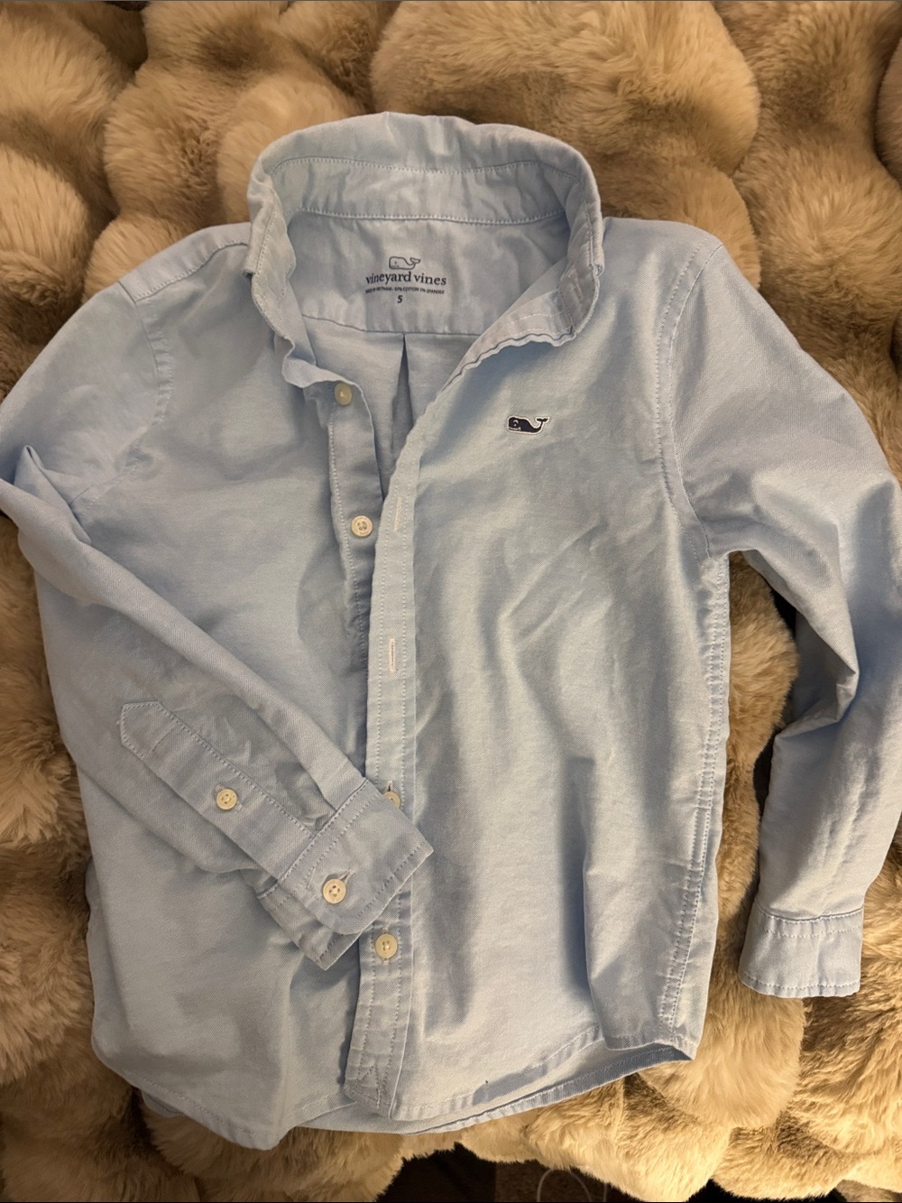 Vineyard Vines light blue Oxford Button-Down Shirt size 5